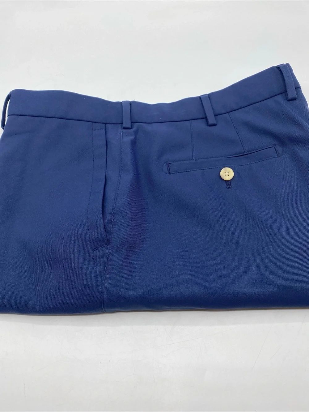 Peter Millar Chino Shorts Casual Dress Men's 36 Blue Moisture Wicking Golf